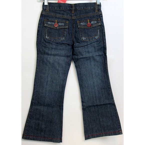 2007 Gymboree Bon Voyage Denim Jeans sz 12 Hearts Pockets Sailor Nautical Beach - Picture 5 of 6